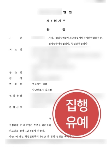 부산보이스피싱변호사 감형 사례 | 부산보이스피싱변호사의 조력으로 의뢰인 항소심에서 집행유예로 감형에 성공